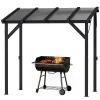 Hardtop Grill Gazebo 8x5 – Wall Leaning Steel & Aluminum BBQ Canopy