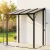 Hardtop Grill Gazebo 8x5 – Wall Leaning Steel & Aluminum BBQ Canopy