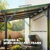 Hardtop Grill Gazebo 8x5 – Wall Leaning Steel & Aluminum BBQ Canopy