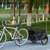 Bike Cargo Trailer with Galvanized Bottom & Removable Crate