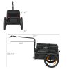 Bike Cargo Trailer with Galvanized Bottom & Removable Crate