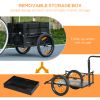 Bike Cargo Trailer with Galvanized Bottom & Removable Crate