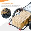 Bike Cargo Trailer with Galvanized Bottom & Removable Crate