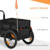 Bike Cargo Trailer with Galvanized Bottom & Removable Crate