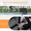 Bike Cargo Trailer with Galvanized Bottom & Removable Crate