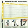 32'x3' Volleyball Net with Anti-Sag Winch