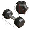 Hex Dumbbell Set of 2 – Rubber Weights with Non Slip Handles