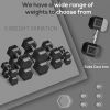 Hex Dumbbell Set of 2 – Rubber Weights with Non Slip Handles