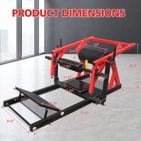 Glute Hip Thrust Machine & Bridge Trainer (Option: BlackRed)