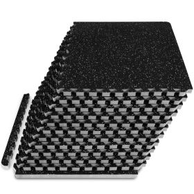 Rubber Top Exercise Puzzle Mat 3/4-in, Grey (Option: 3/4-in, Grey, 48 Sq Ft - 12n,)