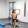 Lat Pull Down Machine High Low Pulley Black