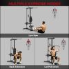Lat Pull Down Machine High Low Pulley Black