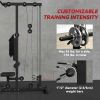 Lat Pull Down Machine High Low Pulley Black