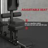 Lat Pull Down Machine High Low Pulley Black
