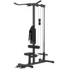 Lat Pull Down Machine High Low Pulley Black