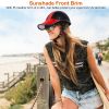 Leather Baseball Cap Bicycle Helmet with UV Visor | Adjustable