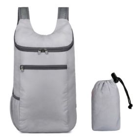 Lightweight Portable Outdoor Sports Cycling Backpack (Color: GREY)