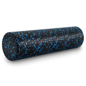 High Density Speckled Foam Roller Black/Blue (Option: 24x6-in)