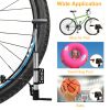 Mini Bike Inflator – Portable Tire & Ball Pump with Frame Mount (Silver)