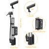 Mini Bike Inflator – Portable Tire & Ball Pump with Frame Mount (Silver)