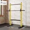 Multi-Function Yellow Squat Rack with Pull Up Bar
