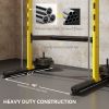 Multi-Function Yellow Squat Rack with Pull Up Bar