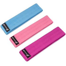 Fabric Loop Resistance Band Set (Option: Blue-Pink-Purple)
