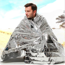 Emergency Thermal Mylar Blanket | Hypothermia Survival Shield (Option: Silver-130x210cm)