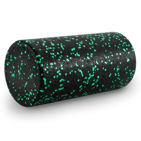 High Density Speckled Foam Roller Black/Green (Option: 12x16-in)