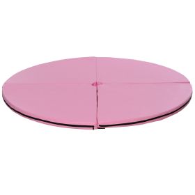 Pole Dance Mat 2" Thick Folding Crash Pad Pink (Option: Pink-760x760x210 mm)