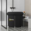 Black Portable Cold Plunge Ice Bath