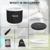 Black Portable Cold Plunge Ice Bath