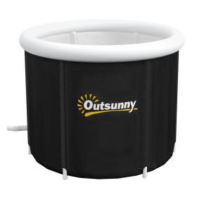 Black Portable Cold Plunge Ice Bath (Option: Black-690x400x110 mm)