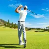 Portable Golf Swing Trainer Stick – Blue Fiberglass Warm-Up & Grip Aid