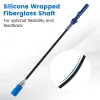Portable Golf Swing Trainer Stick – Blue Fiberglass Warm-Up & Grip Aid