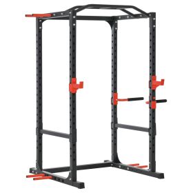 Power Tower Pull Up Bar & Squat Rack for Home Strength Training (Option: Black-2080x290x75 mm)