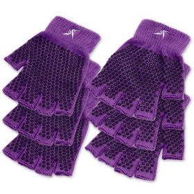 Grippy Yoga Gloves (Option: Purple 3PK)