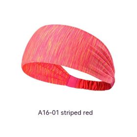 Quick-Drying Antiperspirant Yoga Hair Band for Women | Non-Slip (Option: Striped Red)