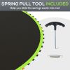 12' Trampoline Mat for 5.5" Springs-Green