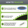 12' Trampoline Mat for 5.5" Springs-Green