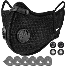 Reusable Cycling Half-Face Mask | Filter Included (Black) (Option: Defaulttitle)