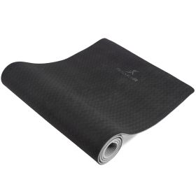 Natura TPE Yoga Mat 1/4" (Option: Black-Gray)