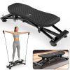Indoor Sliding Ski Simulator with Resistance Bands | Home Gym