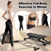 Indoor Sliding Ski Simulator with Resistance Bands | Home Gym