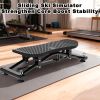 Indoor Sliding Ski Simulator with Resistance Bands | Home Gym