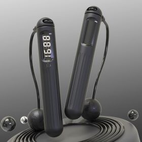 Smart Bluetooth Skipping Rope with Counter & Weighted Balls (Option: A8 Black Bluetooth English)