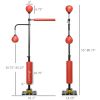 Speed Bag Boxing Stand & Reflex Training Bag Red
