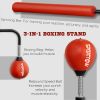 Speed Bag Boxing Stand & Reflex Training Bag Red