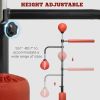 Speed Bag Boxing Stand & Reflex Training Bag Red