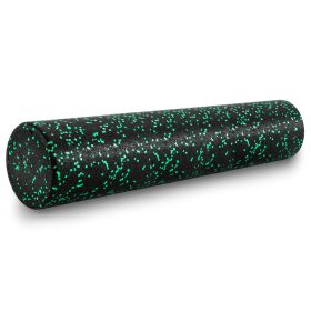 High Density Speckled Foam Roller Black/Green (Option: 36x6-in)